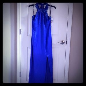 🆕️ VINTAGE JESSICA MCCLINTOCK ELEGANT BLUE DRESS